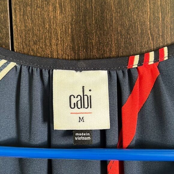 CAbi Hold Up Sleeveless Top Blouse Size Medium #5736 - Picture 3 of 5